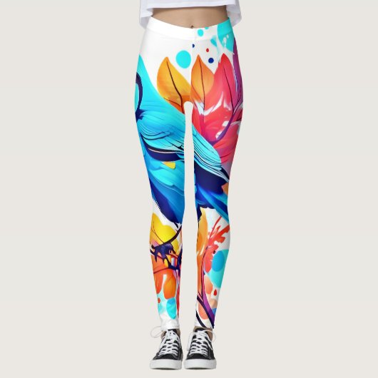Bluebird's Bliss Art Leggings (Vorderseite)