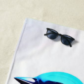 Bluebird's Bliss Art Strandtuch (Beispiel)