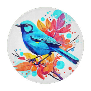 Bluebird's Bliss Kunst Schneidebrett
