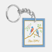 Bluebirds Blue Frame Schlüsselanhänger (Vorderseite links)