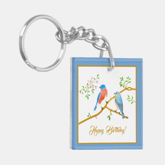 Bluebirds Blue Frame Schlüsselanhänger (Vorderseite links)