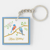 Bluebirds Blue Frame Schlüsselanhänger (Rückseite)