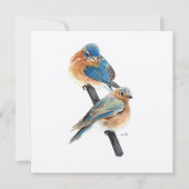 Bluebirds Couture Watercolor Art (Vorderseite)
