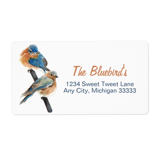 Bluebirds Couture Watercolor Art (Vorne)