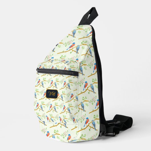 Bluebirds Crossbody Bag (Rechte Ecke)