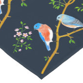 Bluebirds Dunkelblauer Tischläufer (Ecke)