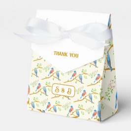 Bluebirds Favor Box Geschenkschachtel