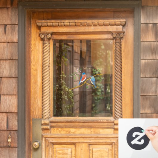 Bluebirds Fensteraufkleber (Haustür)