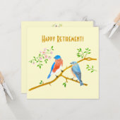 Bluebirds-Flachkarte Karte (Vorderseite/Rückseite Beispiel)