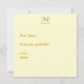 Bluebirds-Flachkarte Karte (Rückseite)