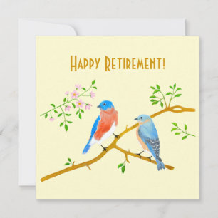 Bluebirds-Flachkarte Karte