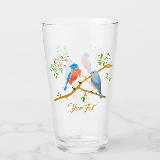Bluebirds Glas (Rückseite)