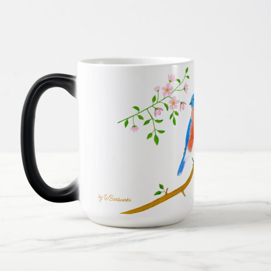 Bluebirds Große magische Tasse (Links)