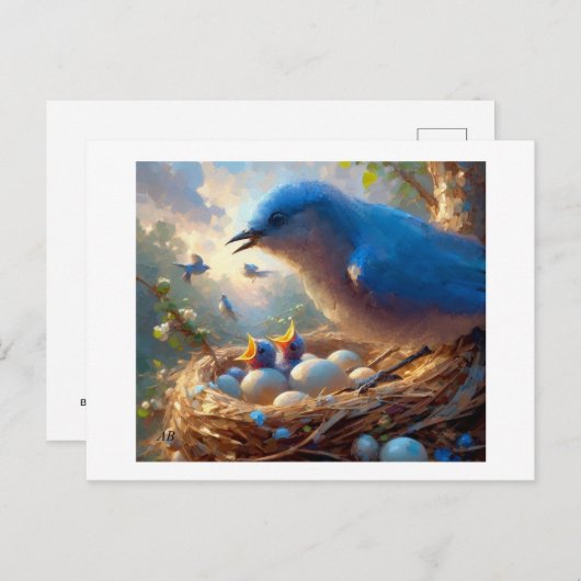 Bluebirds Hatch, Postkarte (Vorne/Hinten)