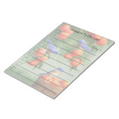 Bluebirds in einer Pfirsichbaumgartenliste Notizblock (angewinkelt)