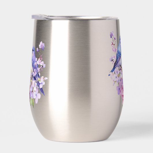 Bluebirds in Lilac-Blume (Rechts)