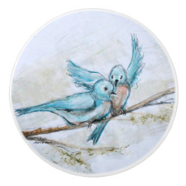 Bluebirds Keramikknauf