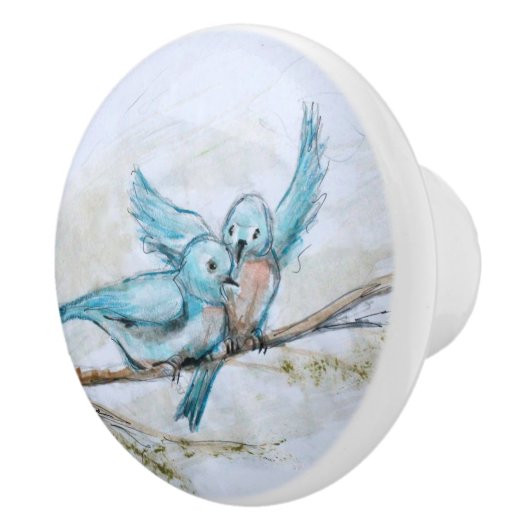 Bluebirds Keramikknauf (Rechts)