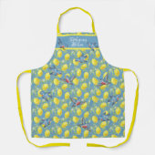 Bluebirds & Lemons Blau Gelb Gefreudlich Schürze (Vorderseite)
