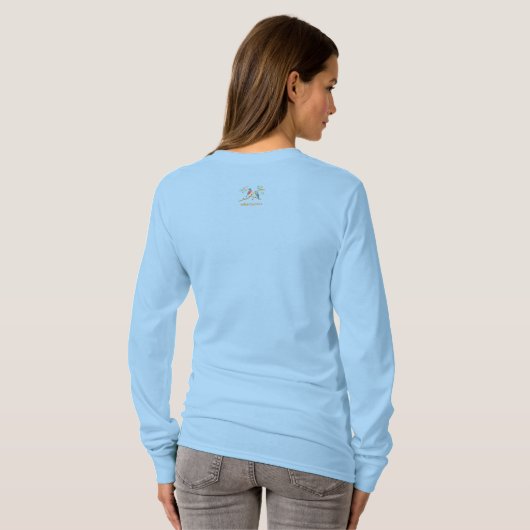 Bluebirds Light Blue Long Sleeved T - Shirt (Schwarz voll)
