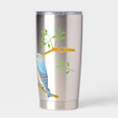 Bluebirds Mit Monogramm Thermobecher (Rückseite)