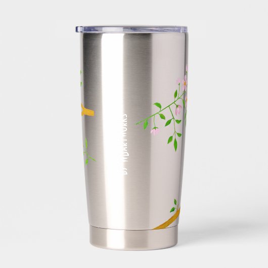 Bluebirds Mit Monogramm Thermobecher (Rechts)