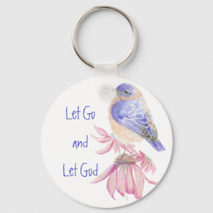 Bluebirds, Motivierend Lass Go und Lass Gottes Zit Schlüsselanhänger