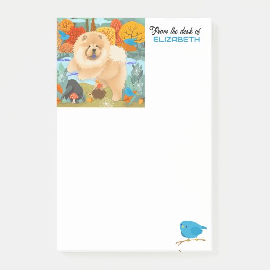 BLUEBIRDS OF HAPPINESS Chow Customizing Post-it Klebezettel (Vorderseite)