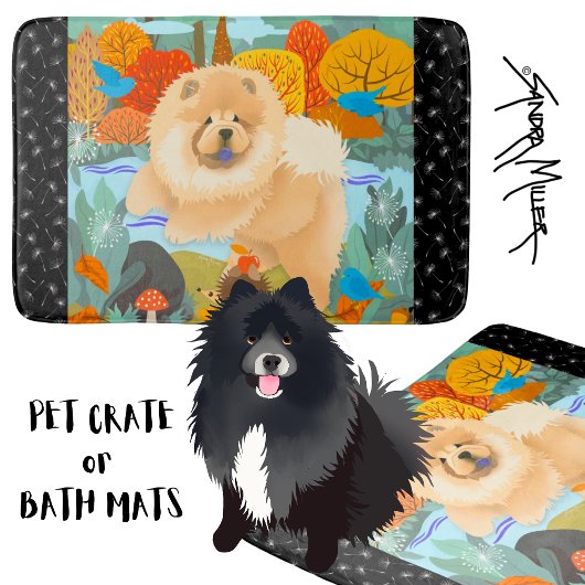 BLUEBIRDS OF HAPPINESS Chow dog crate pad Badematte