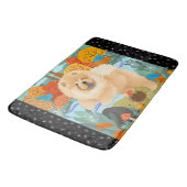 BLUEBIRDS OF HAPPINESS Chow dog crate pad Badematte (Schrägansicht)