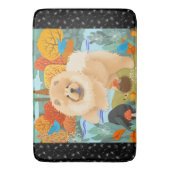 BLUEBIRDS OF HAPPINESS Chow dog crate pad Badematte (Vorderseite Vertikal)