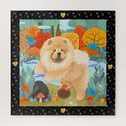 BLUEBIRDS OF HAPPINESS Chow jigsaw puzzle (Vertikal)