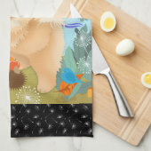 BLUEBIRDS OF HAPPINESS CHOW Kitchen or Show Handtü Geschirrtuch (Viertel Falte)