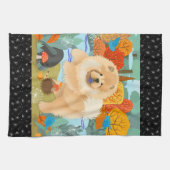 BLUEBIRDS OF HAPPINESS CHOW Kitchen or Show Handtü Geschirrtuch (Horizontal)