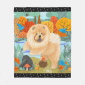 BLUEBIRDS OF HAPPINESS Chow Vlies Decke (Vorderseite)