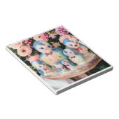 BlueBirds of Happiness-Notebook Notizblock (angewinkelt)