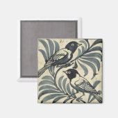 Bluebirds (ohne Papier) Magnet (Vorderseite/Rückseite)