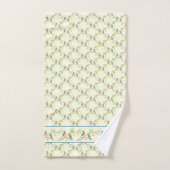 Bluebirds Pair Yellow Badhandtuch Set (Handtuch)