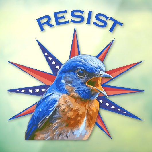 Bluebirds Resist Fensterklammer Fensteraufkleber (Blatt 3)