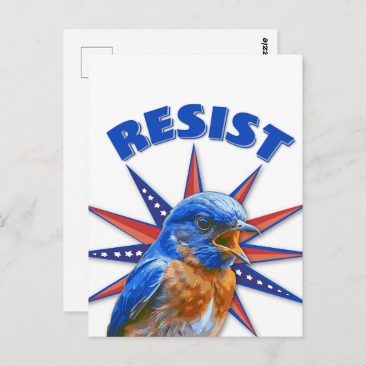 Bluebirds Resist Postcard Postkarte (Vorne/Hinten)