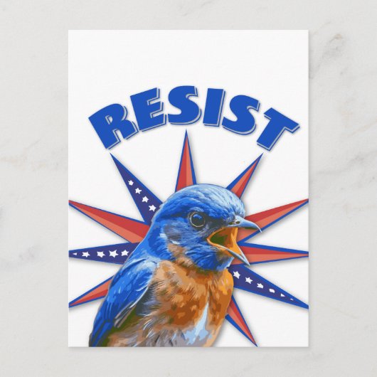 Bluebirds Resist Postcard Postkarte (Vorderseite)
