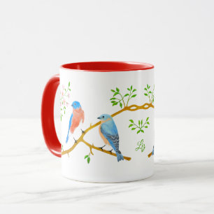 Bluebirds Rote Combo-Tasse Tasse