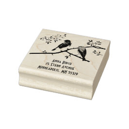 Bluebirds Rubber-Briefmarke Gummistempel