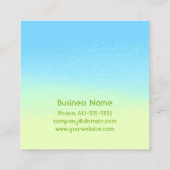 Bluebirds Square Business Card Quadratische Visitenkarte (Rückseite)