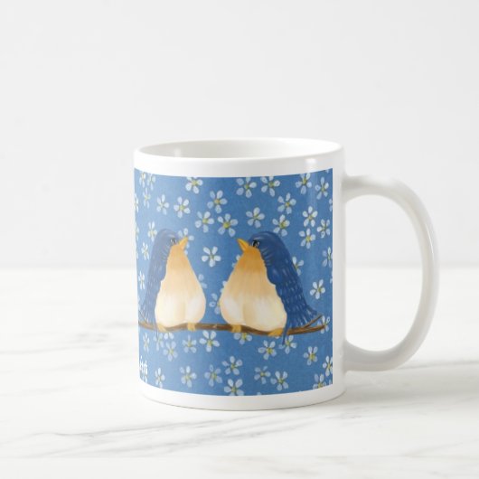 Bluebirds-Tasse Kaffeetasse (Rechts)