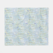 Bluebirds Trees und Sky Fleecedecke (Vorderseite (Horizontal))