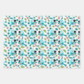 Bluebirds und Blume Geschenkpapier Set (Vorderseite)