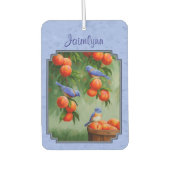 Bluebirds und Pfirsiche Blue Autolufterfrischer (Vorderseite)