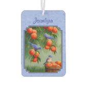 Bluebirds und Pfirsiche Blue Autolufterfrischer (Rückseite)