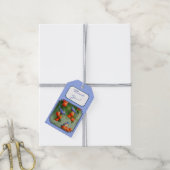 Bluebirds und Pfirsiche Blue Geschenkanhänger (Mit Garn)